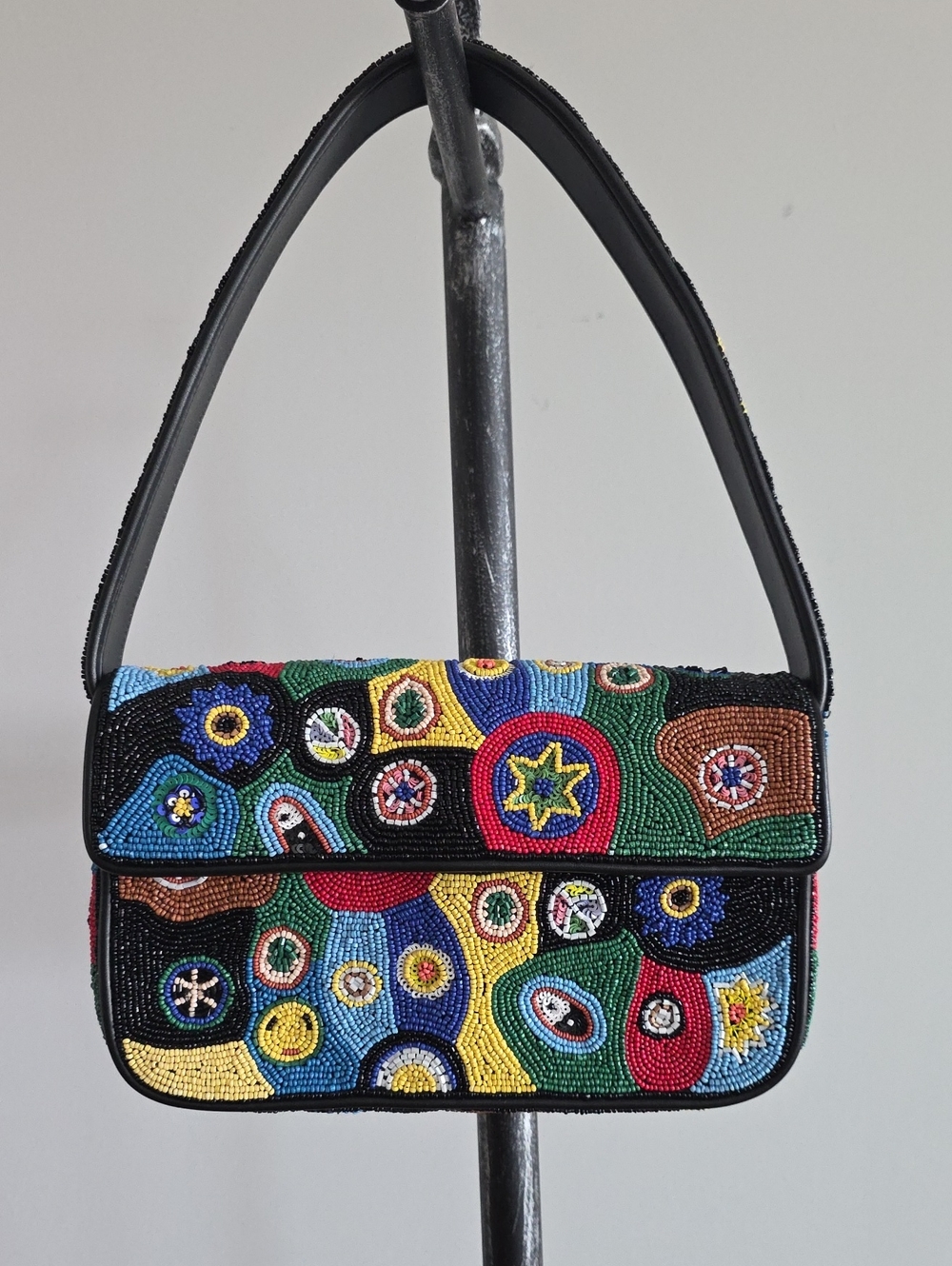 STAUD Tommy Beaded Shoulder Bag